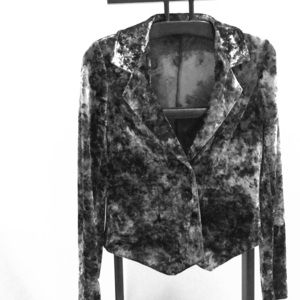 Betsey Johnson crushed velvet jacket size L
